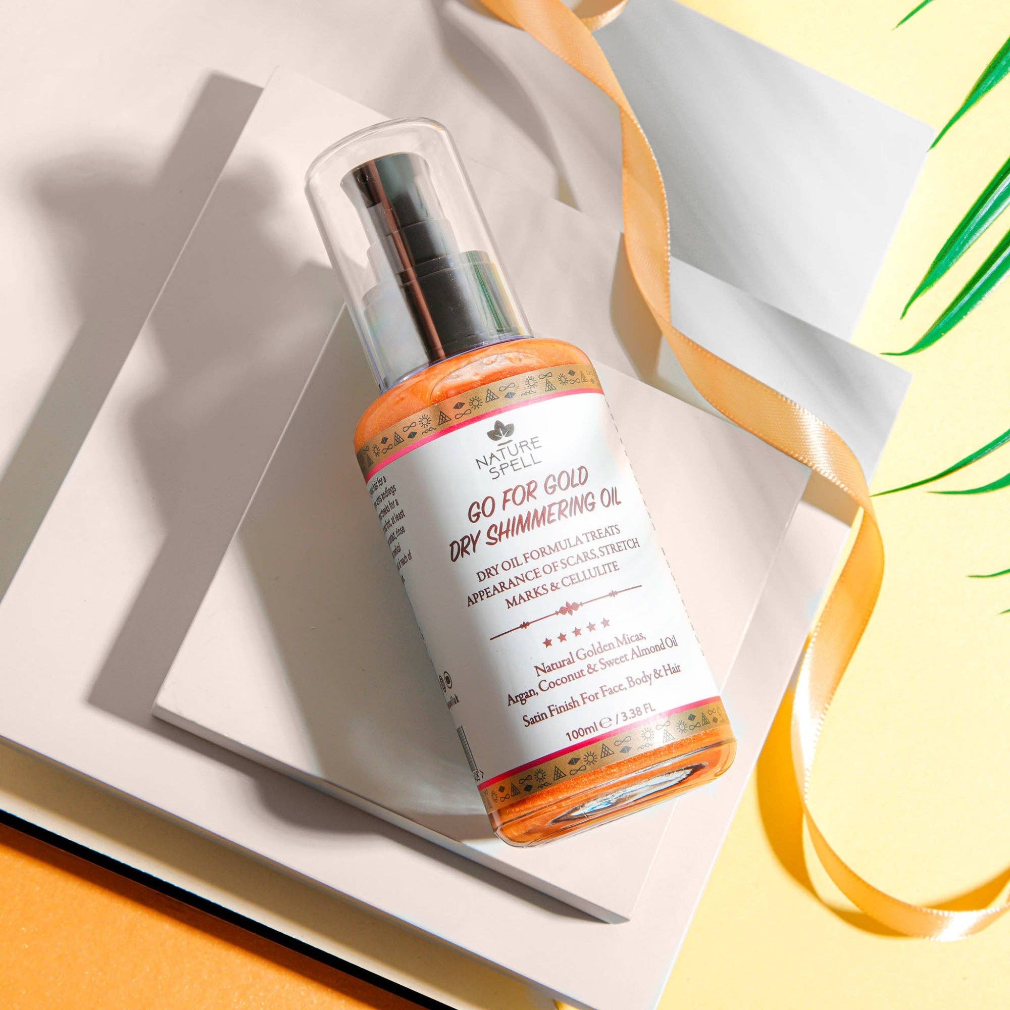 Nature Spell - Vendita all'ingrosso Olio bagno/corpo - Nature Spell Go for Gold Olio Secco Effetto Scintillante Dorato8