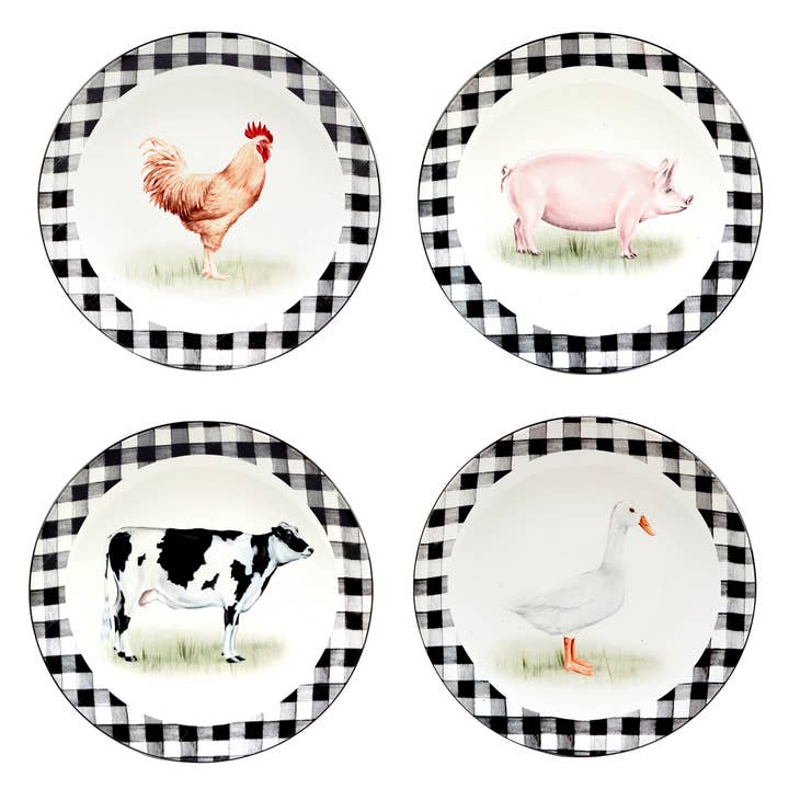On the Farm Dessert Plate 9in asst. for wholesale by Certified International