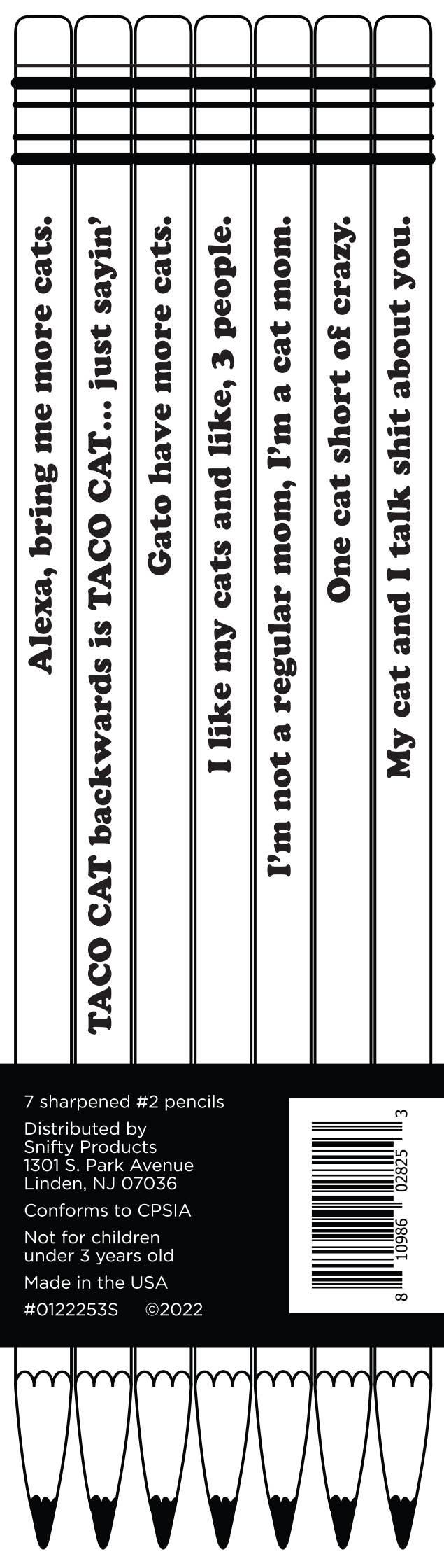 SNIFTY – Großhandel Bleistift – ALEXA, BRING MIR MEHR KATZEN BLEISTIFTSET1