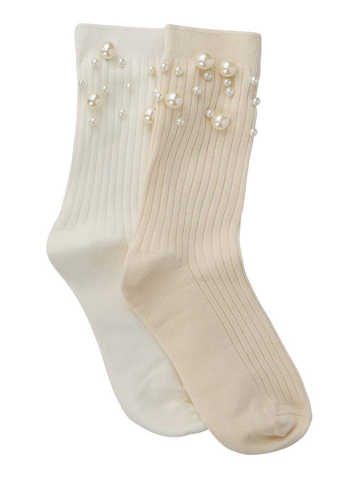limlim - Wholesale Socks - Women's - PEARL RIBBED SOCKS