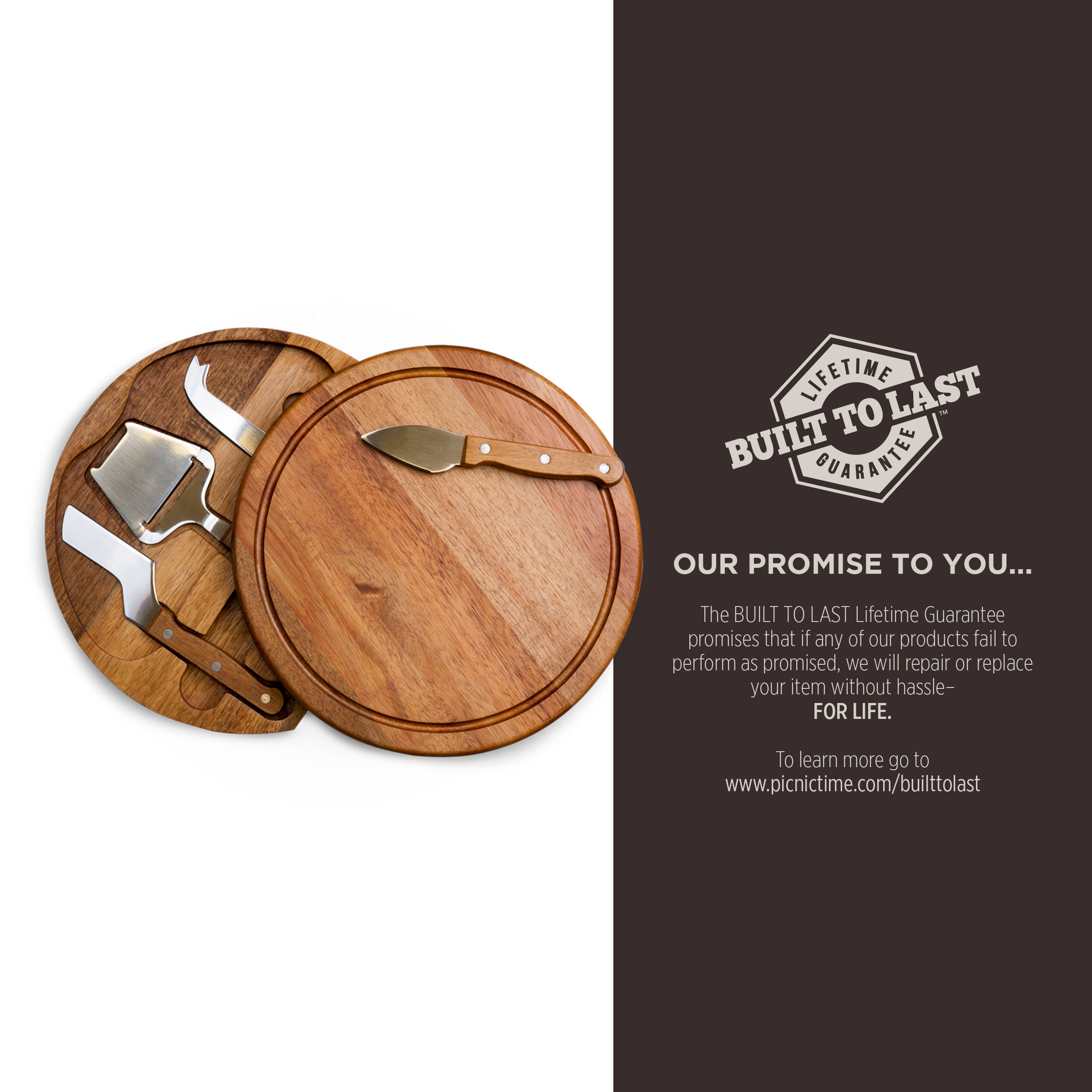 Acacia Circo Cheese Cutting Board & Tool Set for wholesale on Faire11