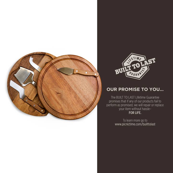 Bois d'acacia Ensemble de planches à découper et d'outils à fromage Acacia Circo en vente sur Faire11