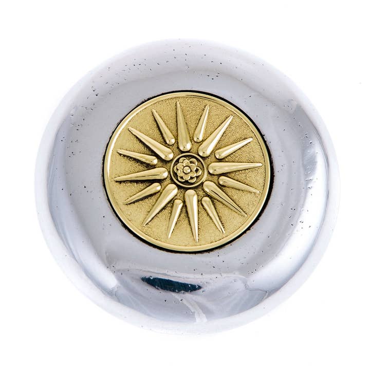 ARTIA LTD - Wholesale Paper Weight - Desk Paper Holder, Solid Metal "Sun of Vergina" Design0