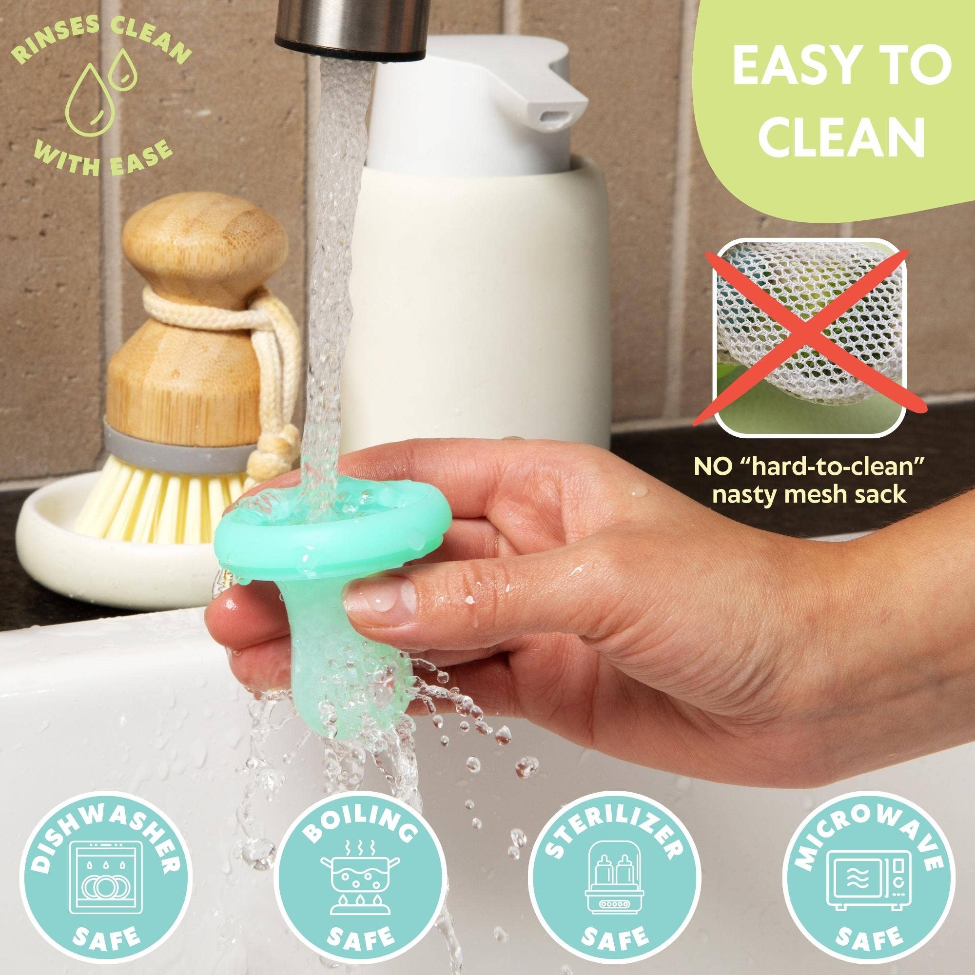 Vesta Baby - Wholesale Feeding Set - Baby - Baby Fruit Feeder Soft Silicone Food Nibbler Teether Set7