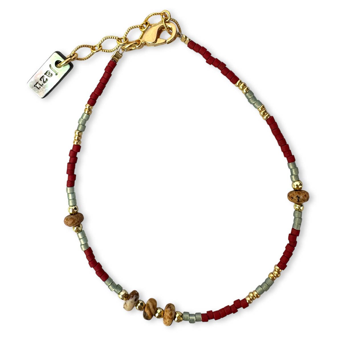 Jazu Jewellery – Pulseira de missangas por atacado – Pulseira com miçangas e pedras semipreciosas14