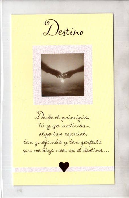 DICKENS INC. - Vente Cartes de déclaration d'amour - Amitié et amour espagnols | AGSP | LG | TRSDA-019X0