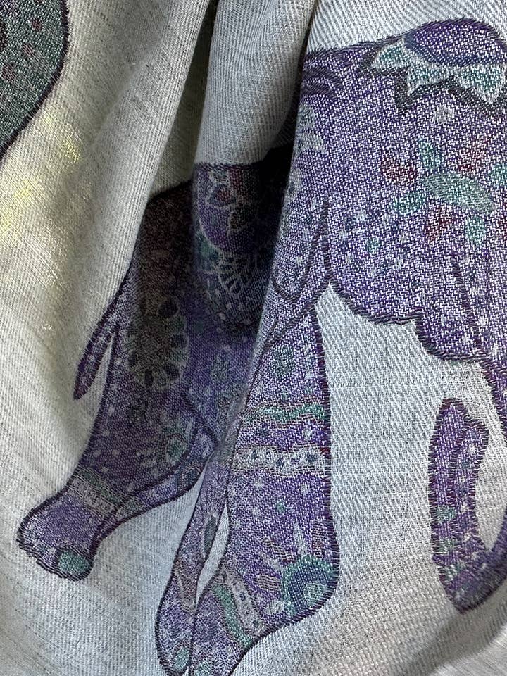 Ganesha Double-faced Super-Fine Kashmiri Wool Scarf 10 Pcs for wholesale by Kashmirci