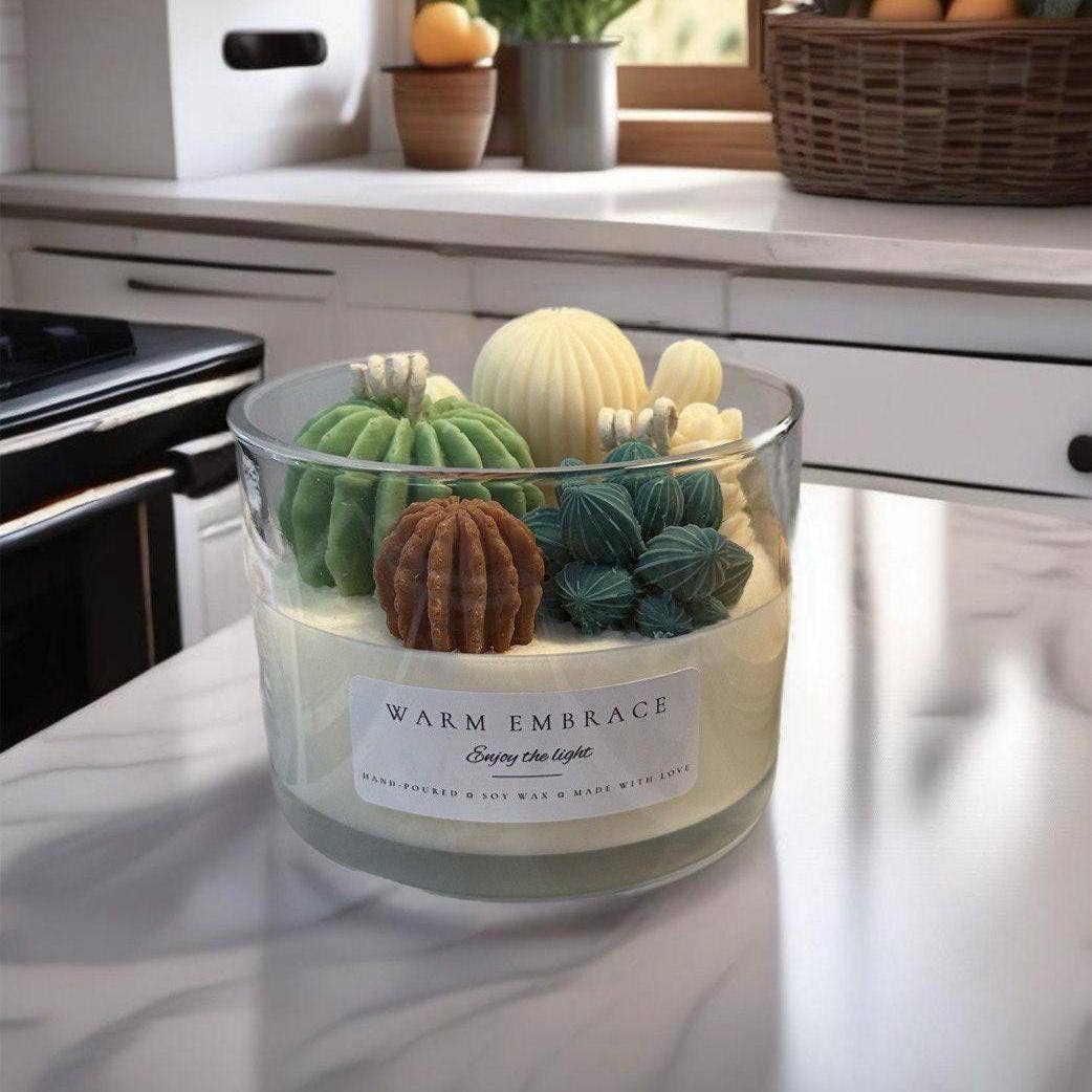 Karly’s Candles - Wholesale Novelty candle - Handmade 16oz Succulent Soy Wax Candle for Plant Lovers7