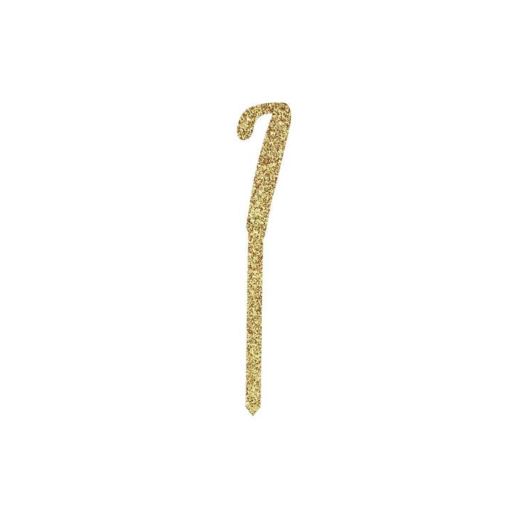 Hootyballoo by Club Green – wholesale Tårta/Cupcake Topper – Guld Akryl '7" Cake Topper