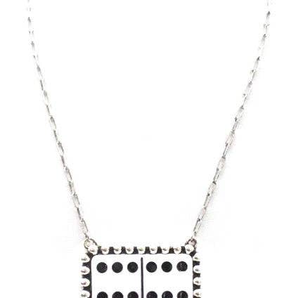 Collier Domino Blanc pour la vente par Snowing West