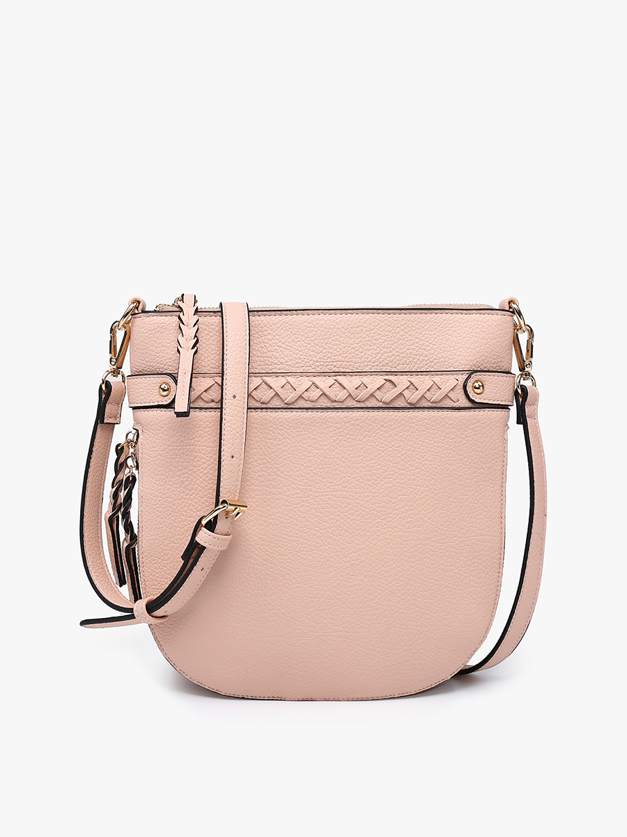 Jen & Co. - Wholesale Crossbody Bag - Women's - M2466 Esther Whipstitch Trim Round Crossbody5