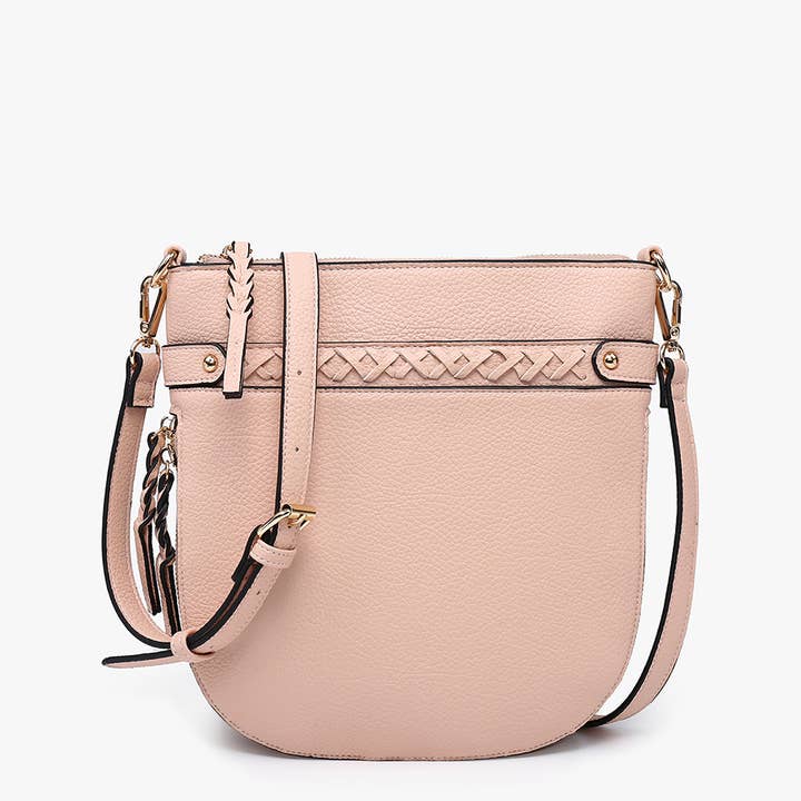 Jen & Co. - Wholesale Crossbody Bag - Women's - M2466 Esther Whipstitch Trim Round Crossbody5