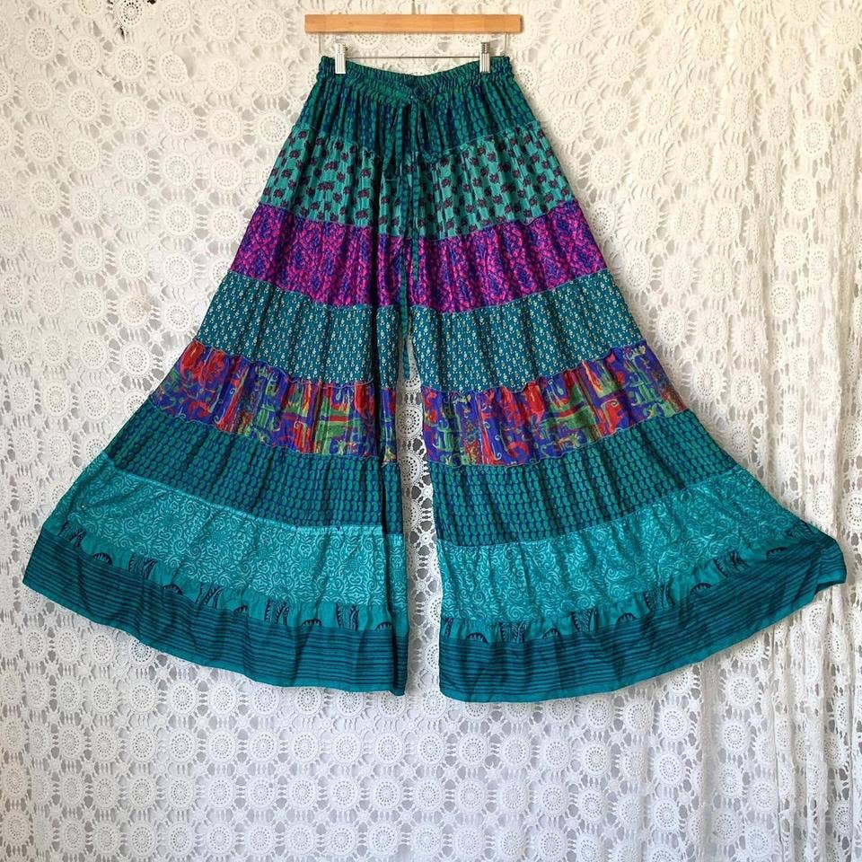 Kaohinani – wholesale Pants – Women's – Recycled Sari Palazzo Pants
3