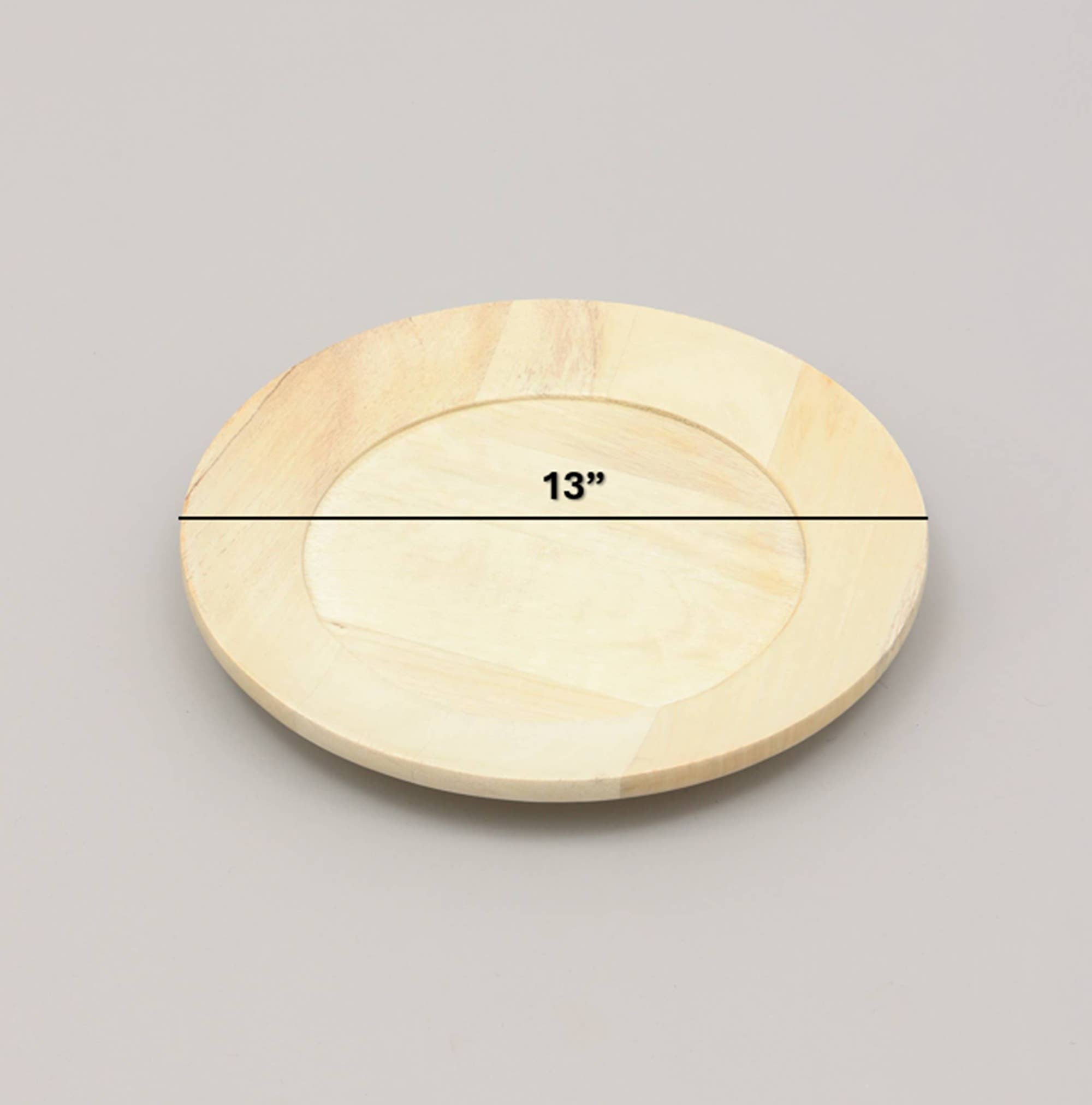 ExpoBazaar - Wholesale Dinner Plate - Wood Charger Plate | Handmade 13" Artisan Wooden Tableware5