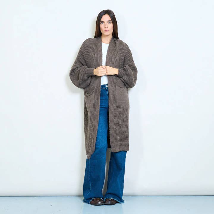 AMELÉ - Wholesale Cardigan - Women's - Long knit cardigan3