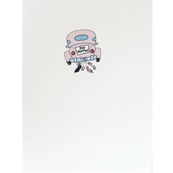 Just Married Car Card for wholesale by Lumia Designs