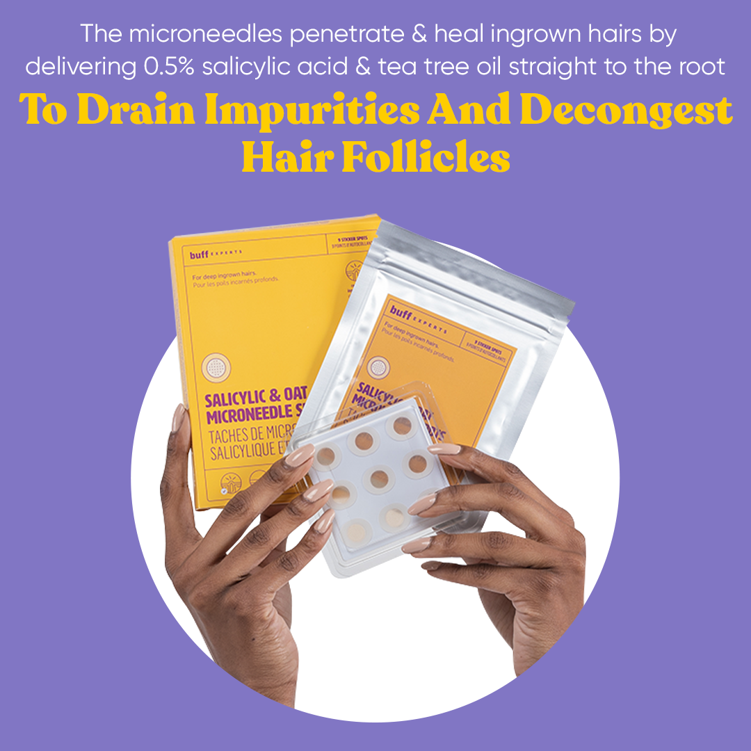 Wholesale Salicylic & Oat Microneedle Spots Treats Ingrown Hairs for