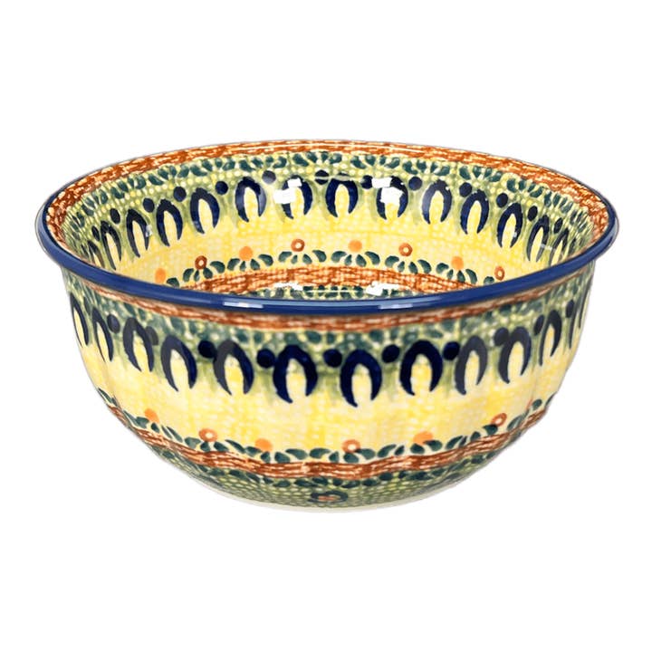 Bowl, Round, 5.5" in "Baltic Garden" by Manufaktura | M083S-WKB for wholesale by Polish Pottery Outlet