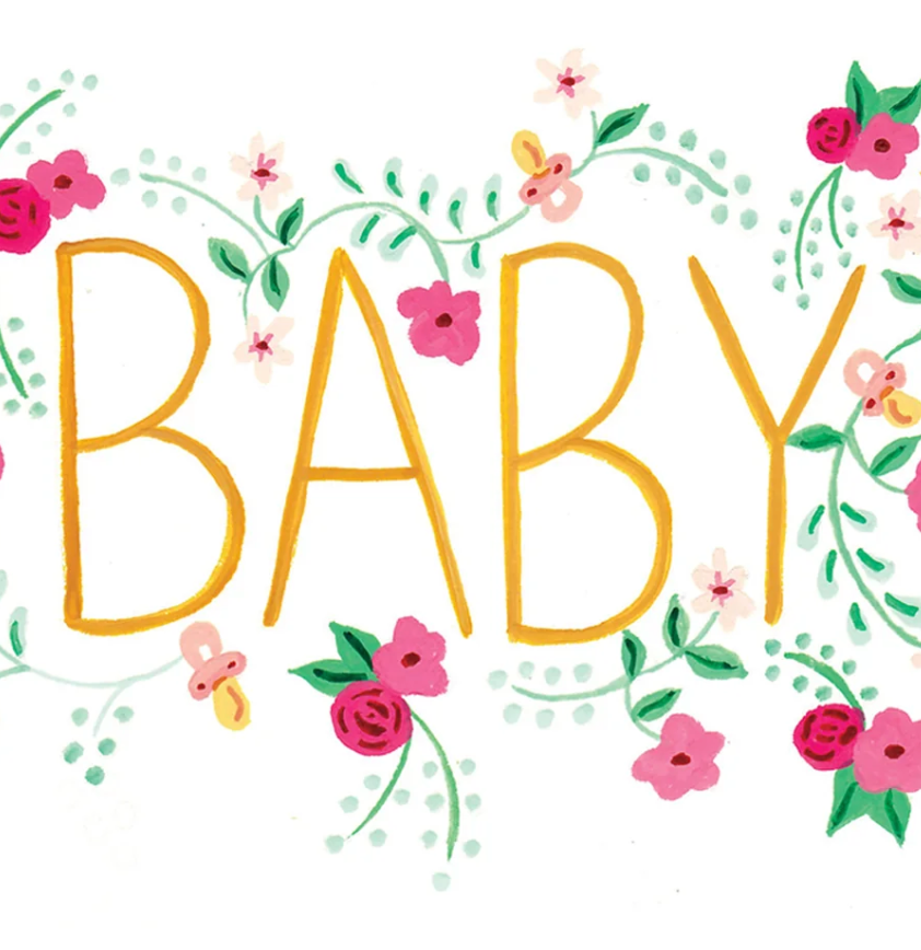 Paige & Willow - Wholesale Baby Card - Pink Baby Card2