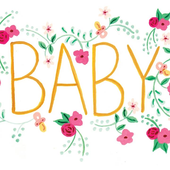 Paige & Willow - Wholesale Baby Card - Pink Baby Card2