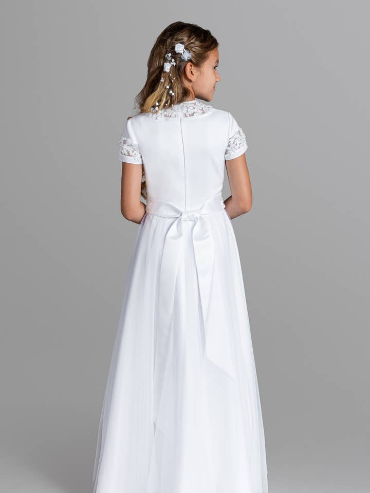 Duber Communion Dresses - Vendita all'ingrosso Vestito - Bambini - Abito da comunione Amelka — Abito elegante per la prima comunione