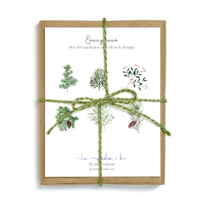 Evergreens 6 Cartes pour la vente par KCM Studio INK