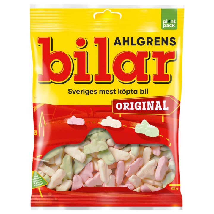 I Got Your Candy - Wholesale Gummy - Bilar Swedish Original Peg Bag 125g - 36pc
