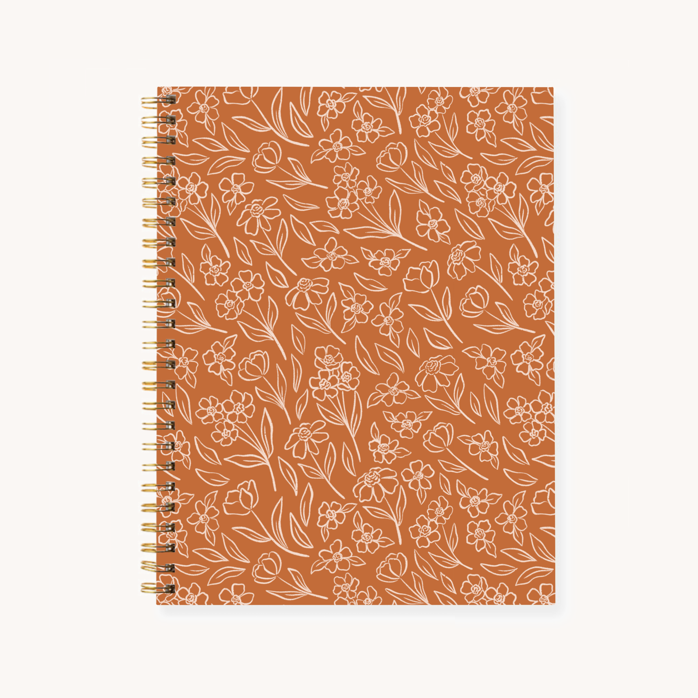 Elyse Breanne Design - Wholesale Notebook - Floral 7x9 Hardcover Spiral Notebook12