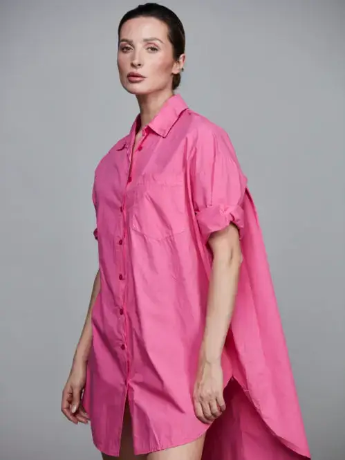 SixtyDays - Vendita all'ingrosso Camicia button down - Donna - Camicia boyfriend oversize in cotone - 40 colori27