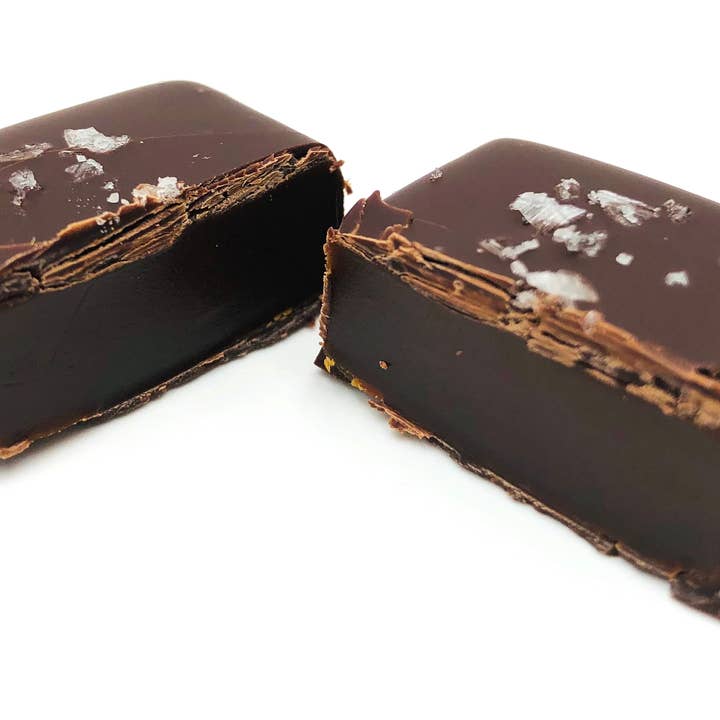 Farmhouse Chocolates - Wholesale Chocolate Covered Sweets - 9 Piece Dark Chocolate Covered Salted Caramels4