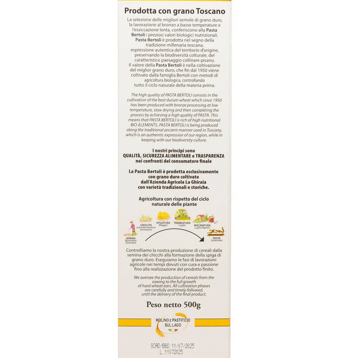 Az BIOAgricola Bertoli – wholesale Pasta – Tuscan Organic Spaghetti Italian Artisan Pasta