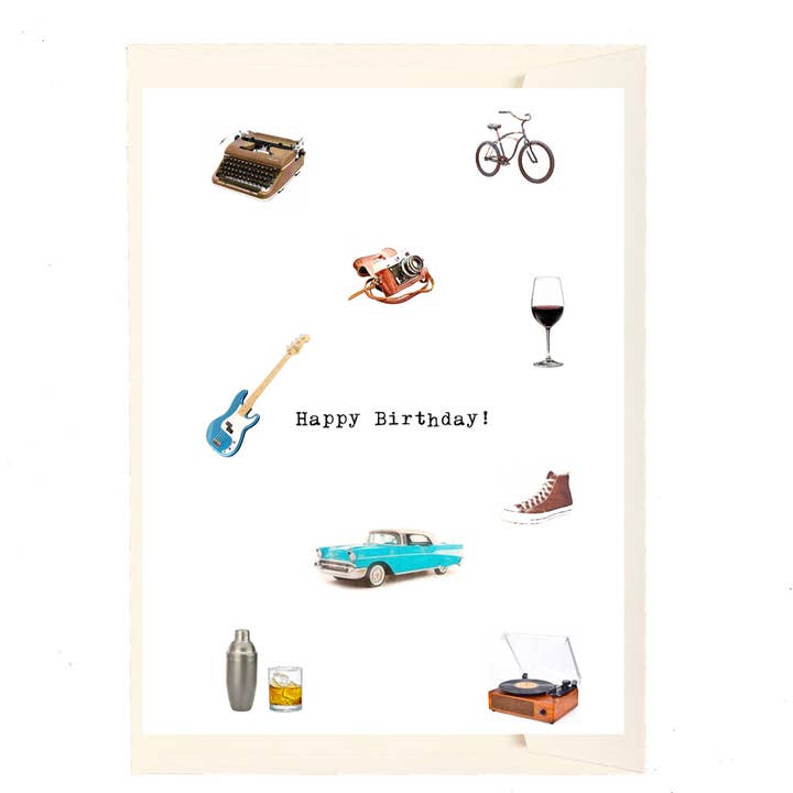 Paperlove Boutique - Wholesale Birthday Card - Happy Birthday! one for the guys!