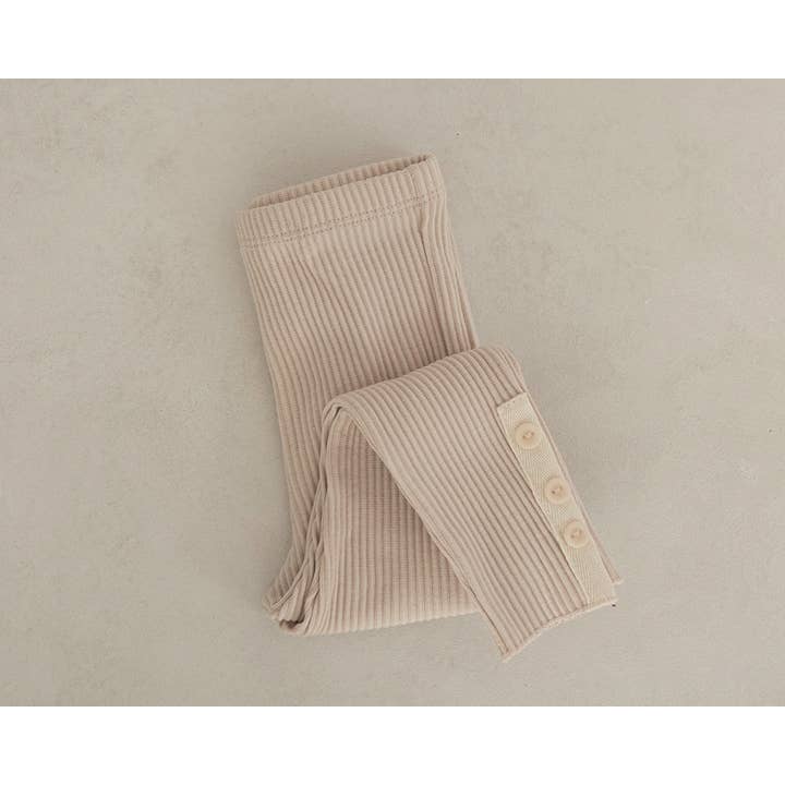 peekaboo - Wholesale Fashion Leggings - Kids - Baby, Toddler, Kids Neutral Color Ribbed Leggings, Kids Pant1