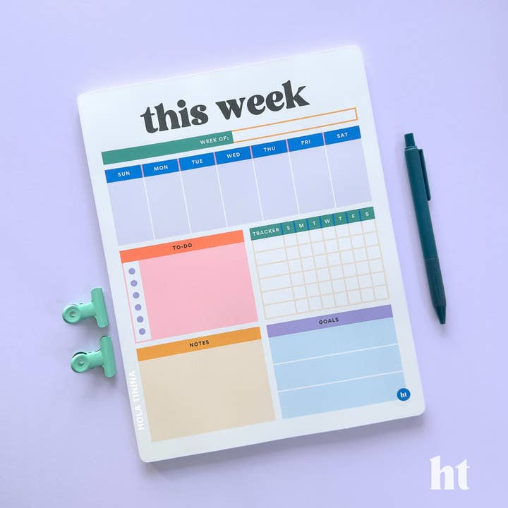This Week Notepad Planner | Teacher Gift for wholesale by Hola Tinina