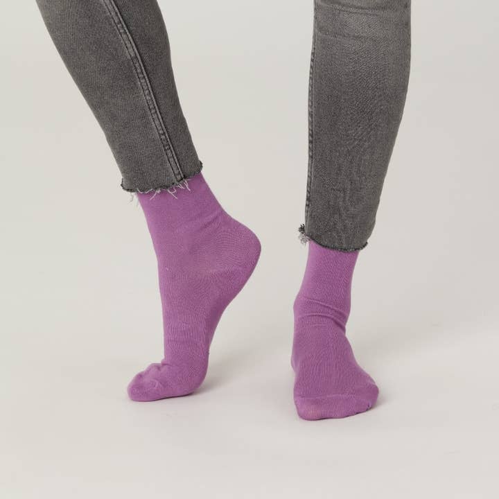 Women's Bamboo Socks Purple, Socks CPH for wholesale by CPH Textiles