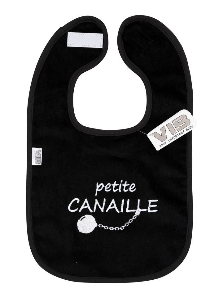 Haklapp Petite Canaille Svart för wholesale av Very Important Baby®