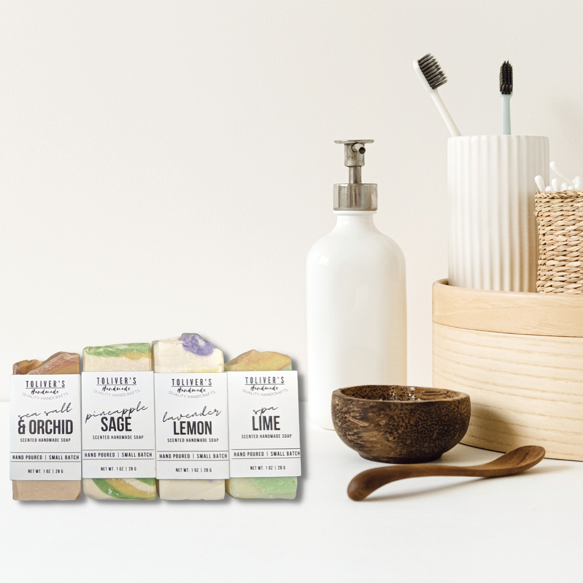 Toliver's Handmade - Vente Pains de savon - Savons pour les clients d'hôtel, de chambre d'hôtes et de villégiature - Boîte de 1209