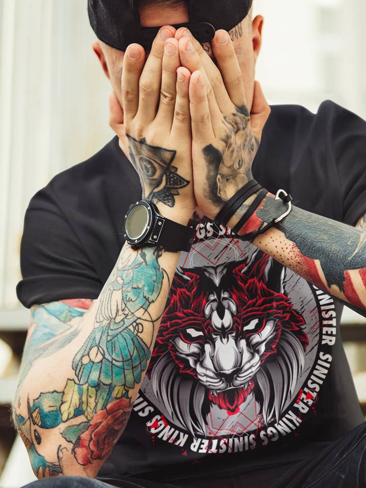 Big Cat - T-shirt pour homme pour la vente par Sinister Kings