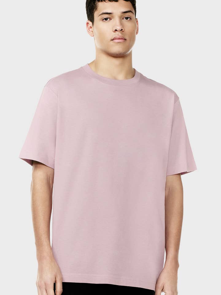Unisex Oversized Organic Tee - Orchid Pink for wholesale by Unordinary Apparel