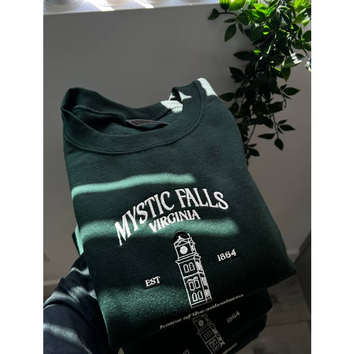 City Crews Apparel - Wholesale Sweatshirt - Women's - Mystic Falls Embroidered Sweatshirt