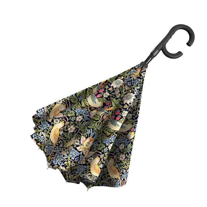 RainCaper – wholesale Paraply - Dam – RainCaper William Morris ”Strawberry Thief” omvänd paraply