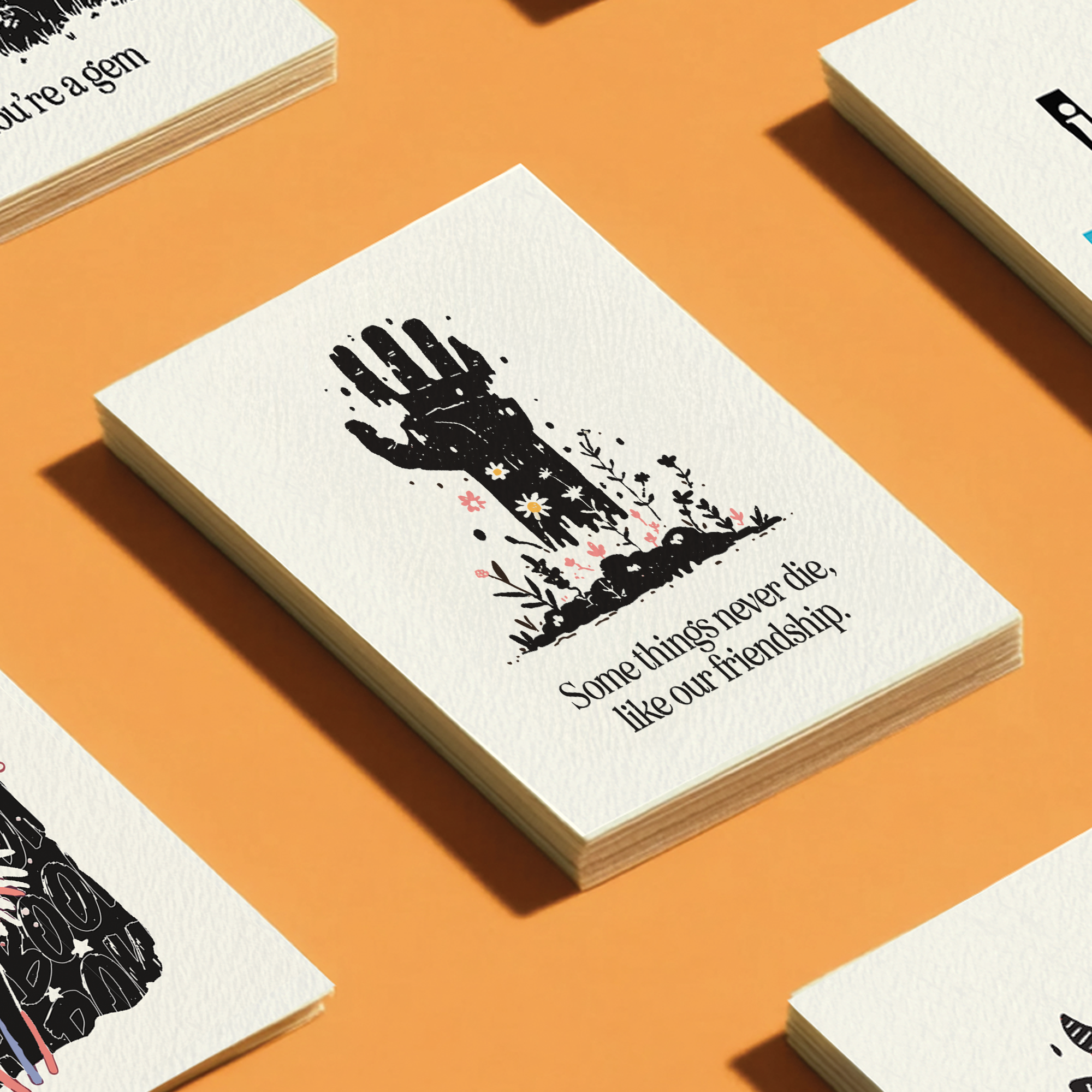 Petty Paper Studio - Wholesale Friendship Card - Zombie Friendship Never Dies - A2 Halloween Greeting Card7