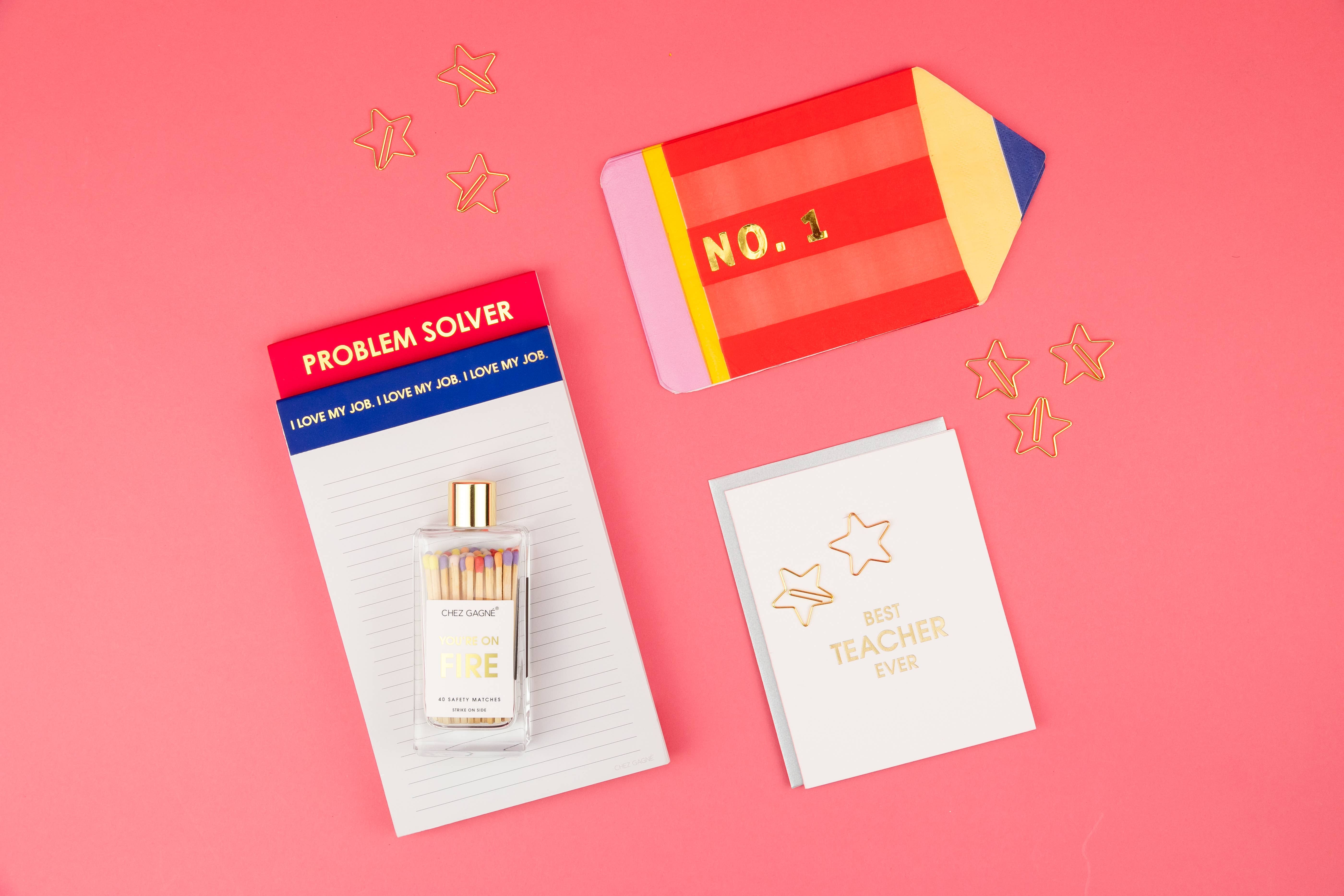 Chez Gagné - Vente Blocs-notes - J'adore mon travail - Bloc-notes ligné - Bleu marine - 65 pages perforées - 5x86