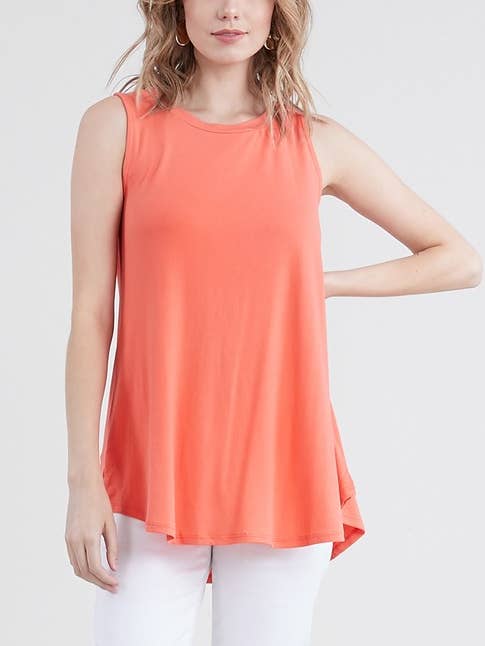 AWTTSL132_SLEEVELESS TUNIC FLOUNCE TOP for wholesale by NINEXIS