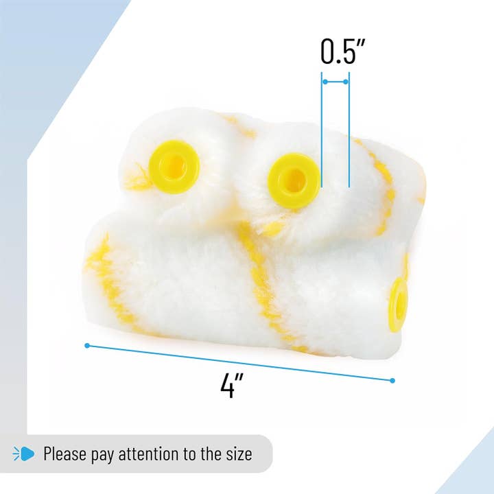 Bates Choice - Wholesale Paint/wax brush - Bates- Paint Roller Covers, 48 Pack2