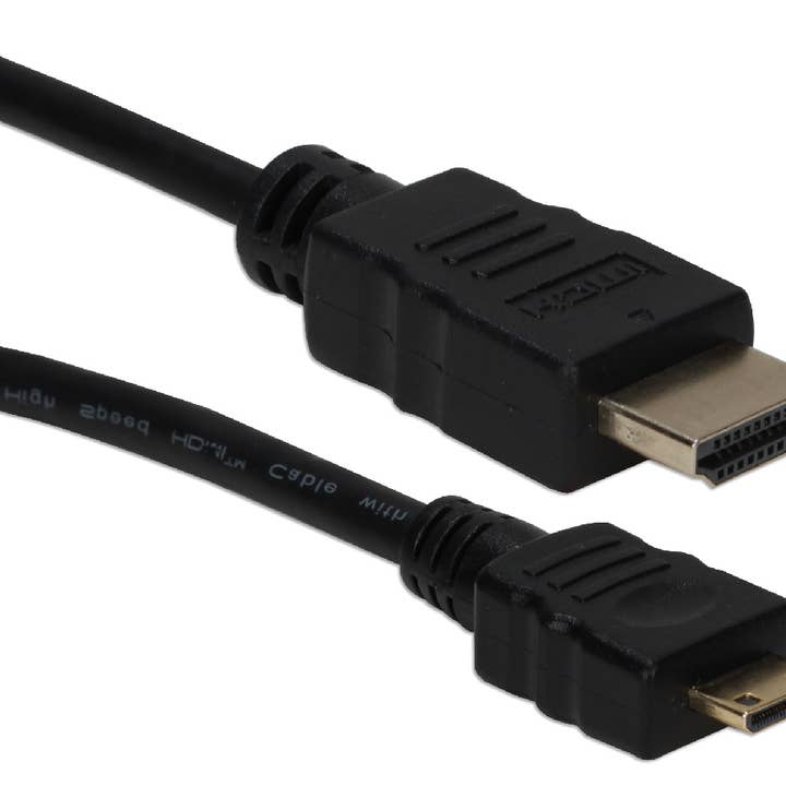 QVS Inc - Wholesale Charging cable - Thin High Speed HDMI to Mini HDMI 4K HD Camera Cable0