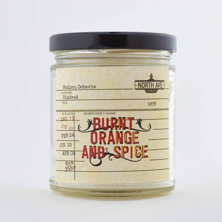 North Ave Candles - Wholesale Jar/Filled Candle - Book Candle / Kindred / bookshop gift / Octavia Butler