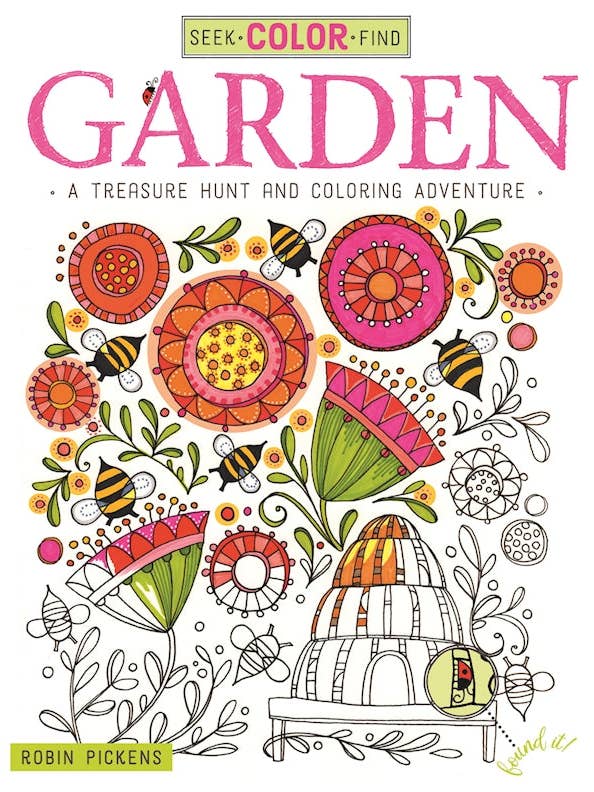 Seek, Color, Find Garden -A Treasure Hunt Coloring Adventure for wholesale by Fox Chapel Publishing