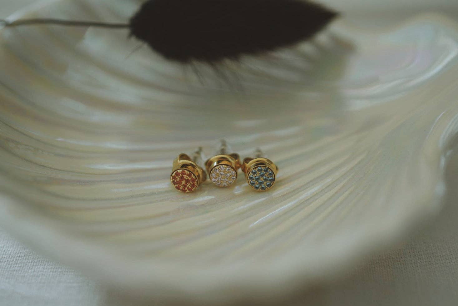 Animira Jewels - Wholesale Stud/Post Earrings - 18K Gold Plated CZ Birthstone Stud Earring · Anti-tarnish2