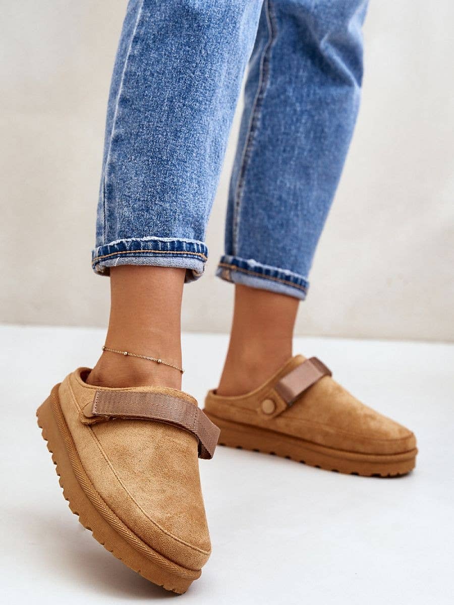 No Doubt Shoes - Wholesale Slippers - Women's - WOMENS SLIP ON FAUX FUR LINED COZY SLIPPERS MULES SLIDERS11